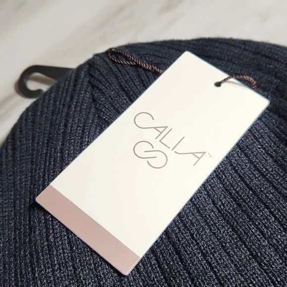 Calia ribbed beanie pure black NWT - Picture 4 of 7